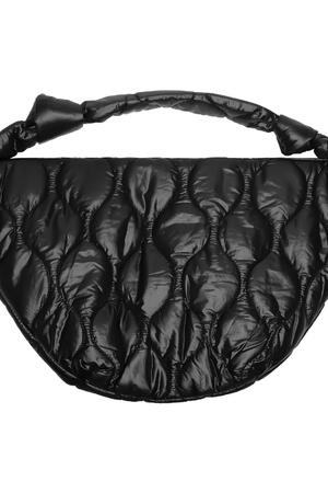 Padded shoulder bag Black Polyester h5 Picture4