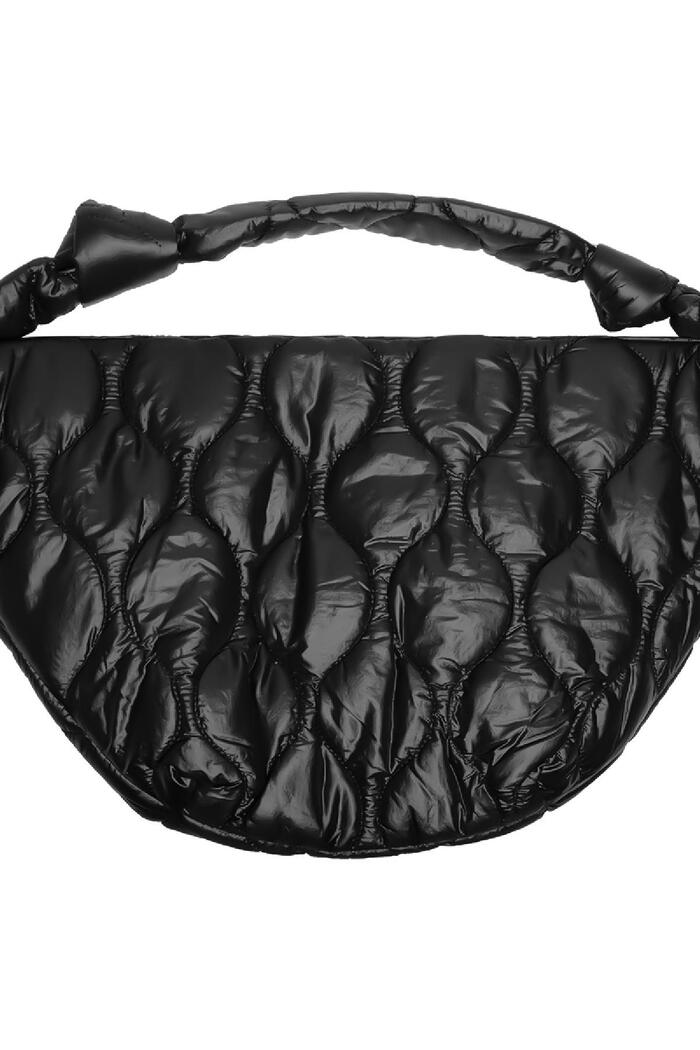 Yastıklı omuz çantası Black Polyester Resim3