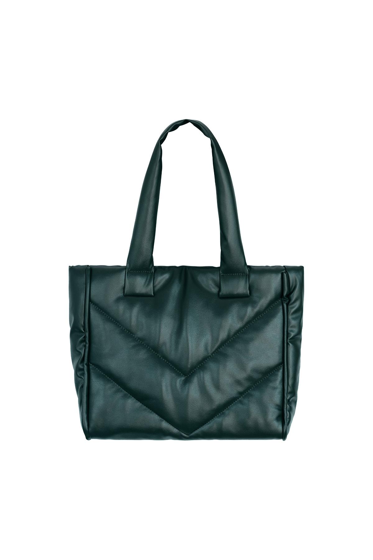 PU-Leder Shopper Grün Polyurethan