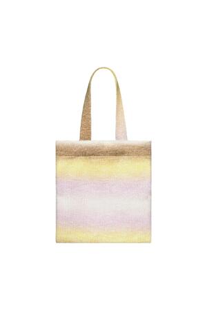 Fabric bag ombre Beige Acrylic h5 