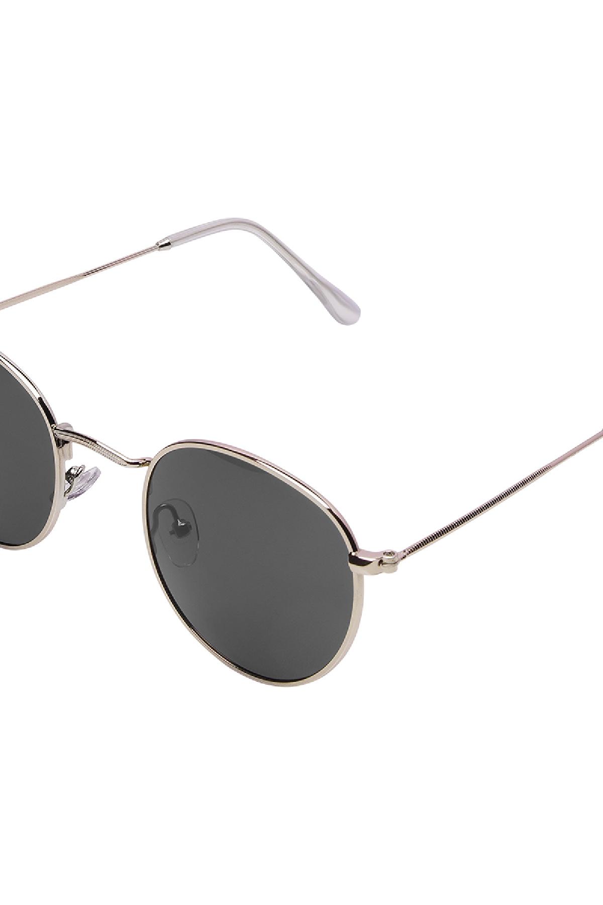 Sunglasses with thin frame Grey & Gold Metal One size 