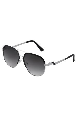 Sonnenbrille für Piloten Dunkelgrau Metall One size h5 