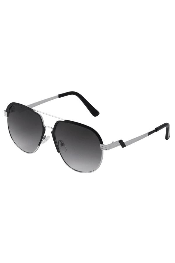 Sonnenbrille für Piloten Dunkelgrau Metall One size