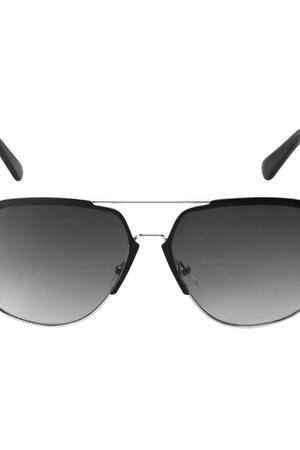 Sonnenbrille für Piloten Dunkelgrau Metall One size h5 Bild4