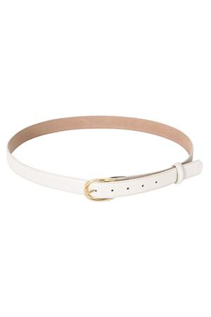 PU leather belt Off-white h5 