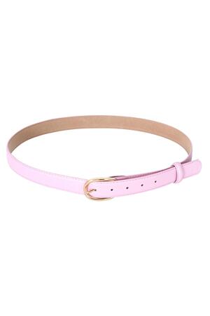 PU leather belt Pink h5 