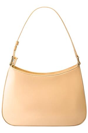 Handbag with lacquer look Beige PU h5 Picture3