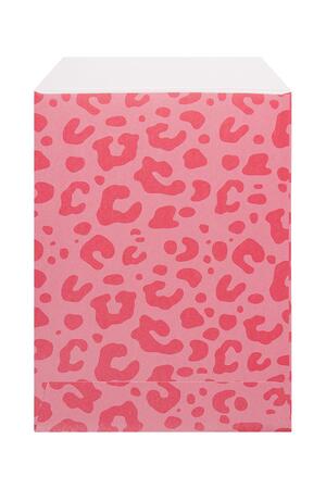 Bolsa de papel con estampado de leopardo pequeña Fucsia h5 Imagen2