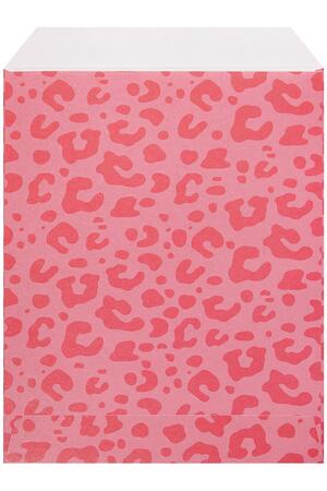 Bolsa de papel con estampado de leopardo grande Rojo Paper h5 Imagen2
