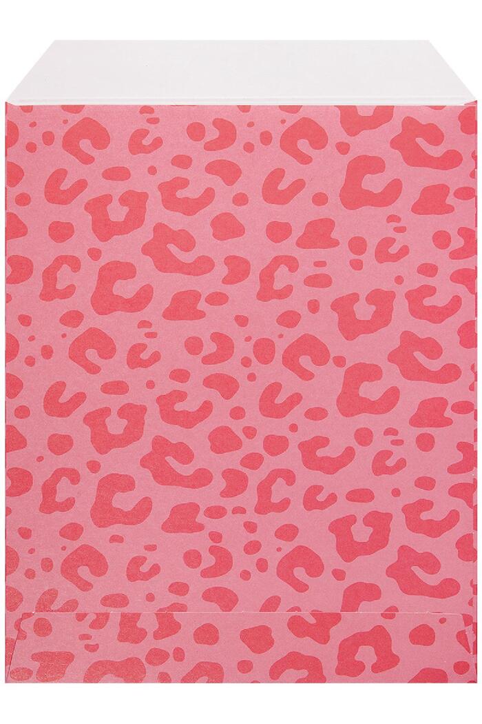 Bolsa de papel con estampado de leopardo grande Rojo Paper Imagen2