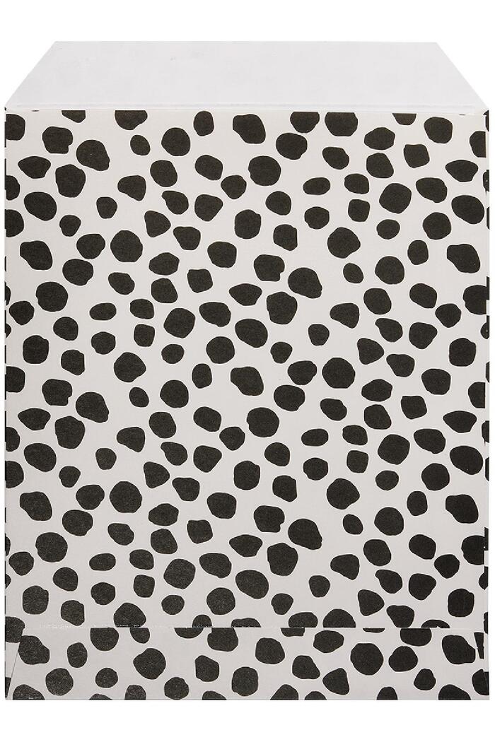 Sacchetto di carta con stampa leopardata Black & Beige Paper Immagine2