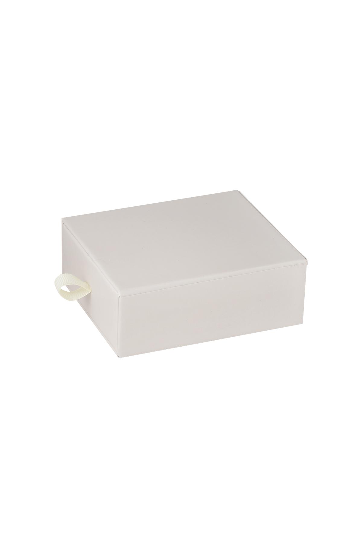 Boîte à bijoux extensible Blanc cassé Paper