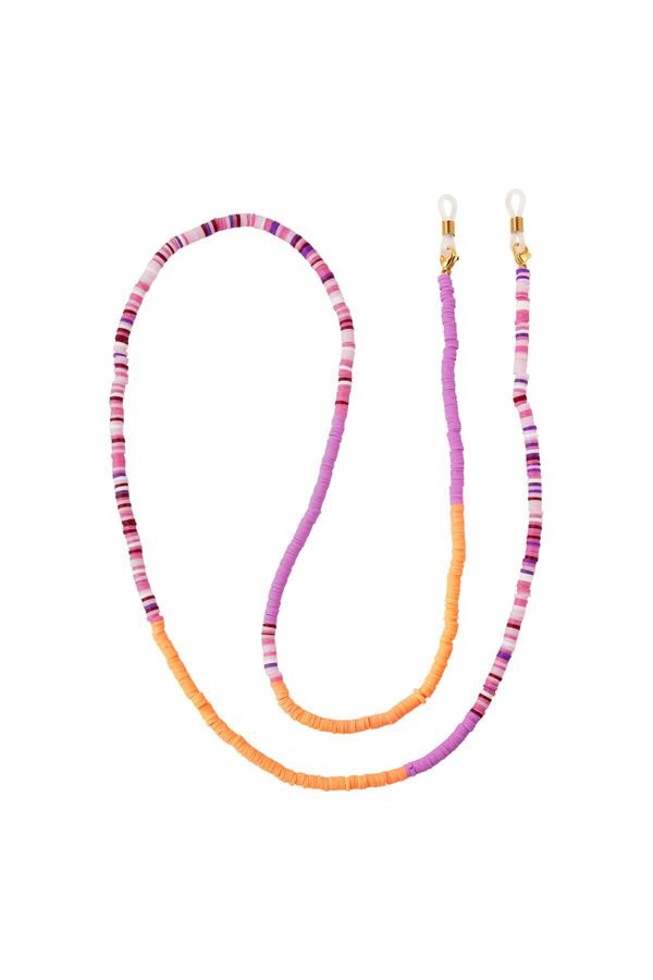 Adulto - Cordón para gafas de sol violeta y naranja - Colección Madre-Hija