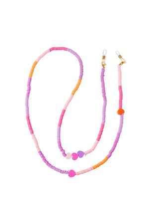 Erwachsene – Pink Hearts Sonnenbrillenband – Mutter-Tochter-Kollektion Lila polymer clay h5 