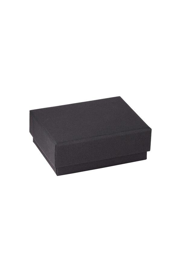 Boîte à bijoux avec couvercle amovible Noir Paper