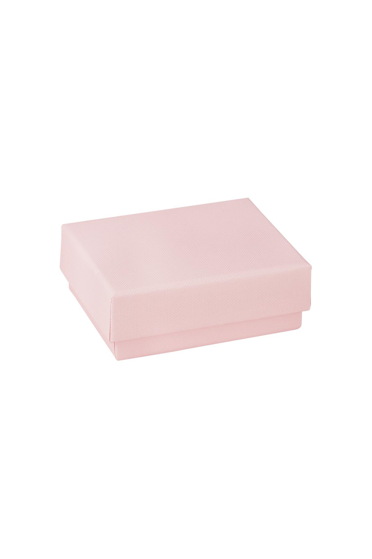 Jewelery box with loose lid Pink Paper