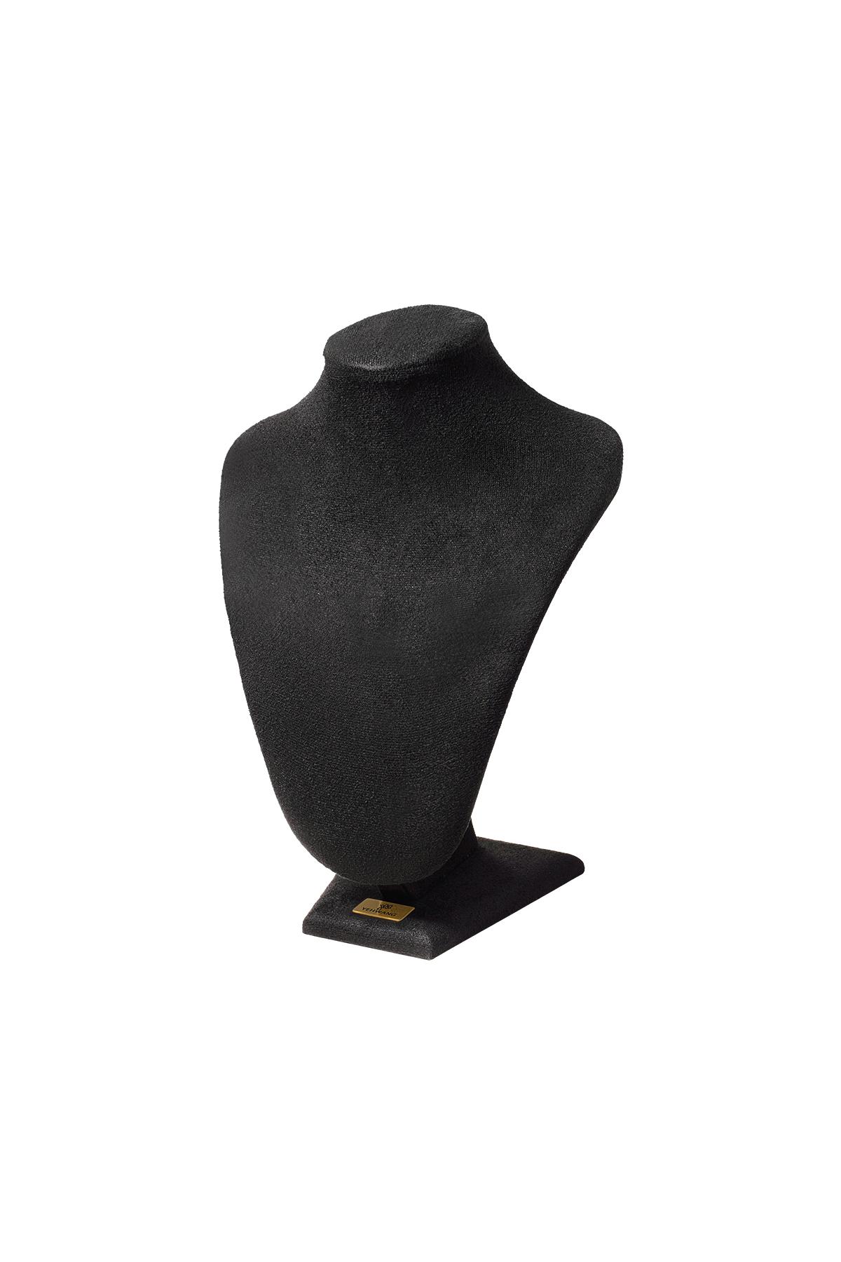 Necklace display bust Black Nylon h5 