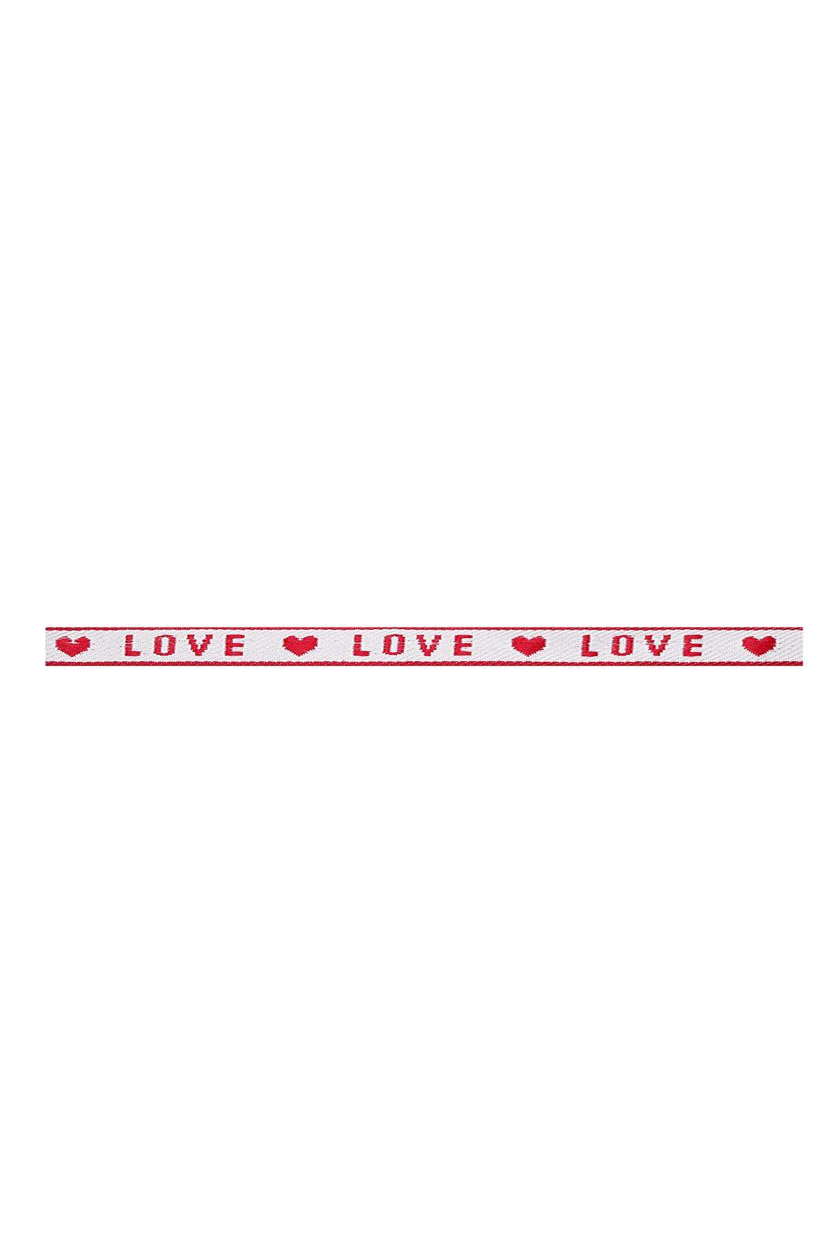 Armband lint Love Off-white Polyester