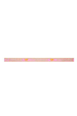 Bracelet ribbon J'Adore Pink Polyester h5 