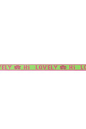 Bracelet ruban Hi Lovely Vert Polyester h5 
