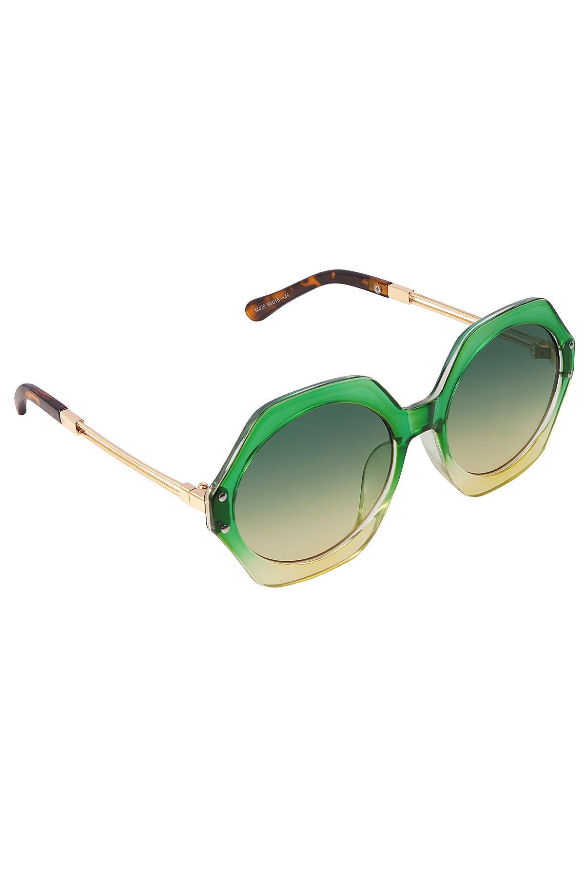 Gafas de sol octogonales de colores Verde PC One size h5 