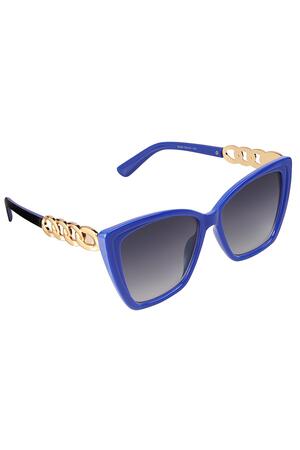 Gafas de sol con detalle en cadena Azul PC One size h5 