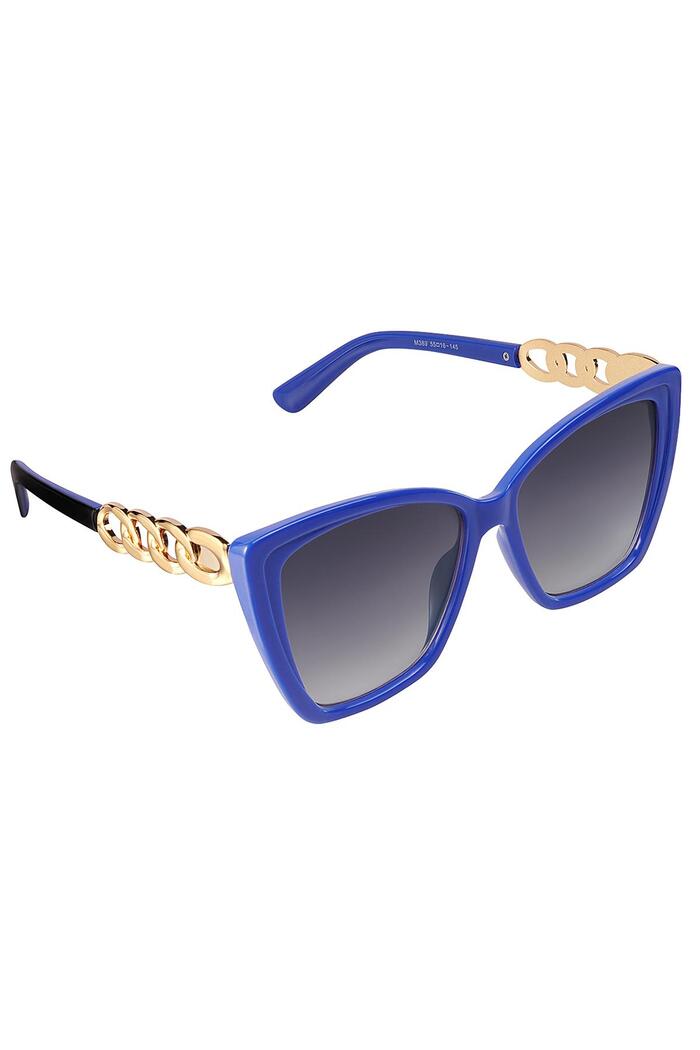Gafas de sol con detalle en cadena Azul PC One size 