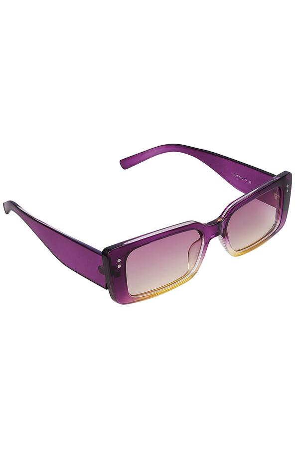 Small rectangular sunglasses Purple PC One size