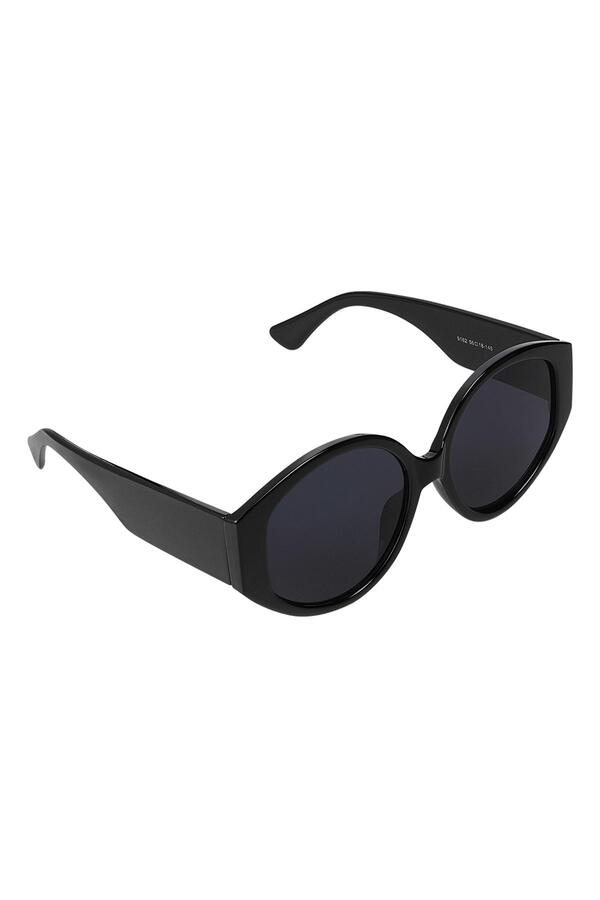 Runde Sonnenbrille Schwarz PC One size