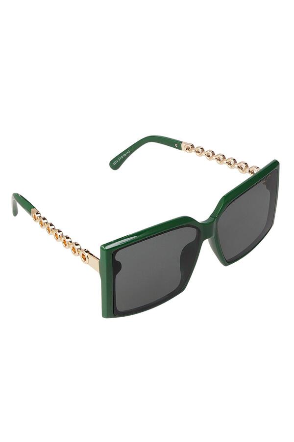 Circle sunglasses Dark green PC One size