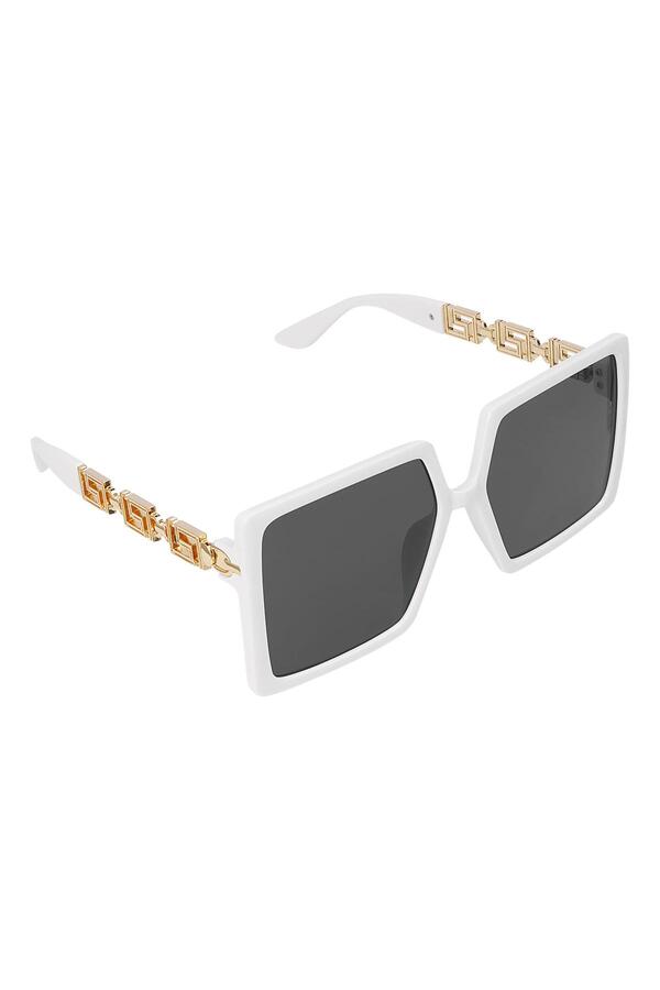 Quadratische Sonnenbrille Weiß PC One size