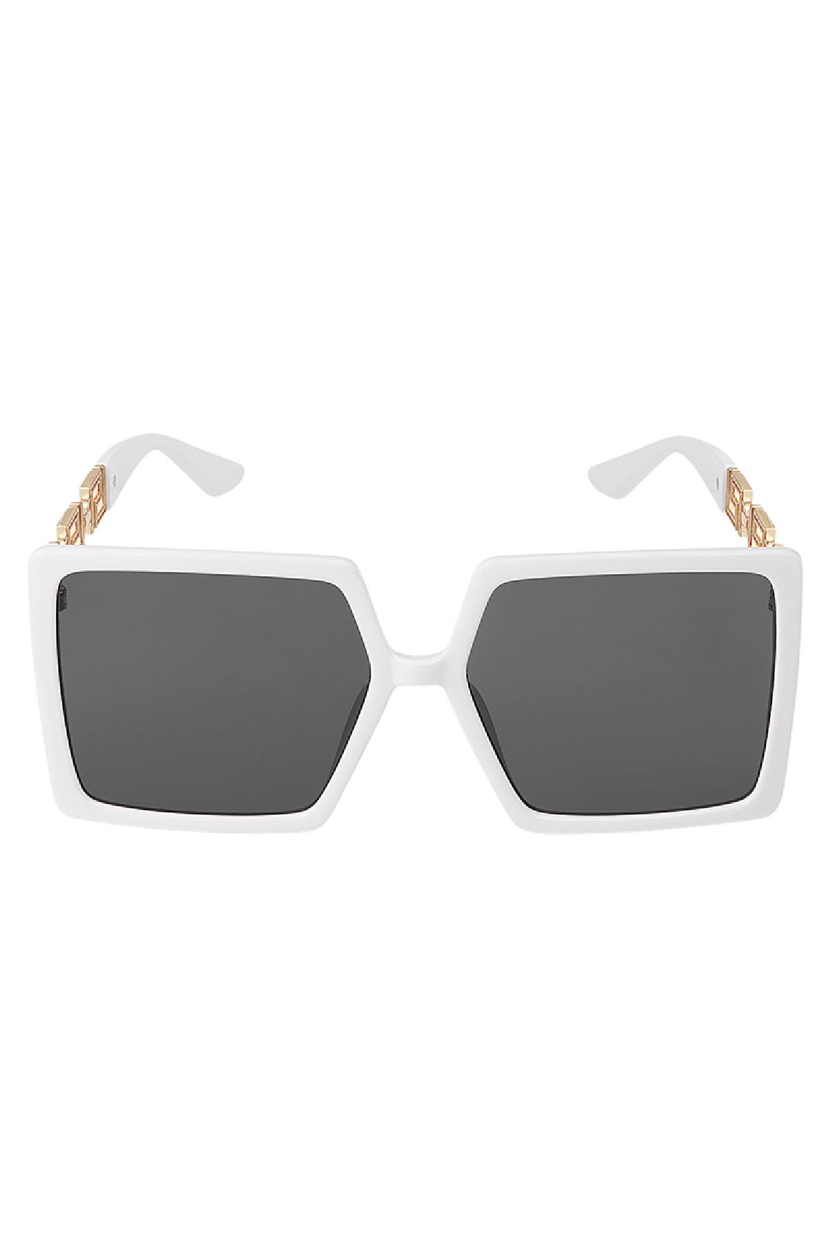 Square sunglasses White PC One size h5 Picture3