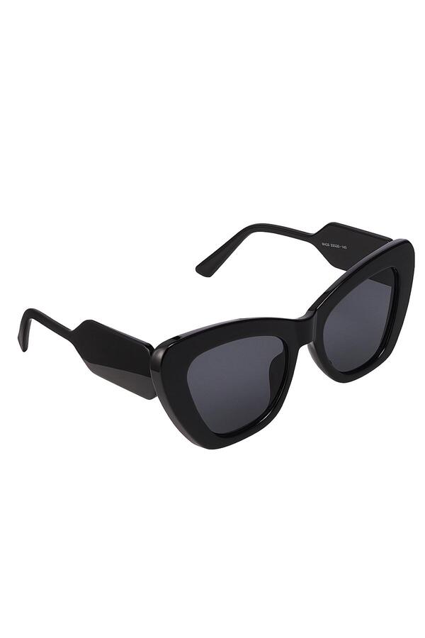 Sonnenbrille mit großem Rahmen Schwarz PC One size