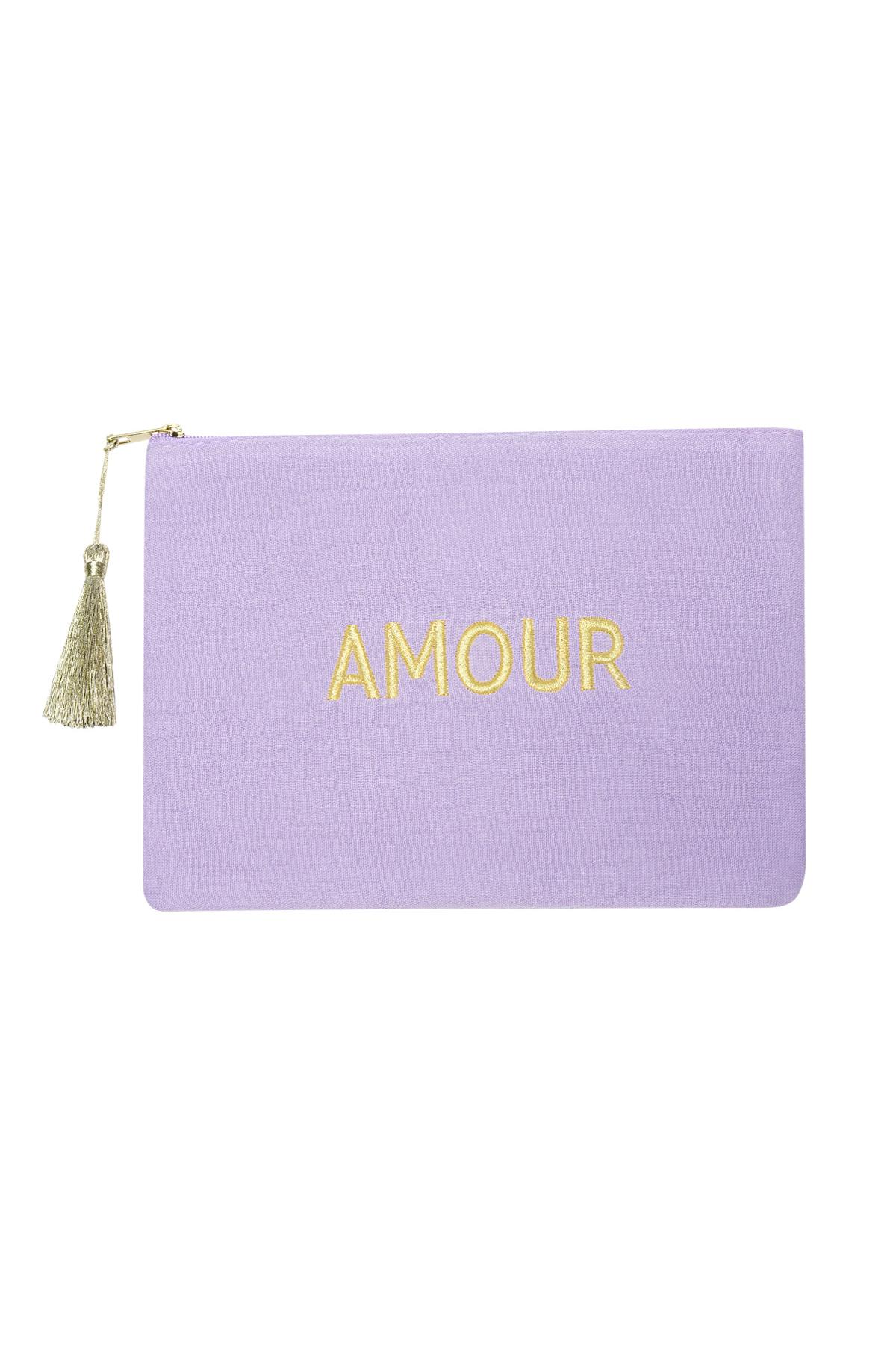 Makeup bag amour Lilac Cotton h5 