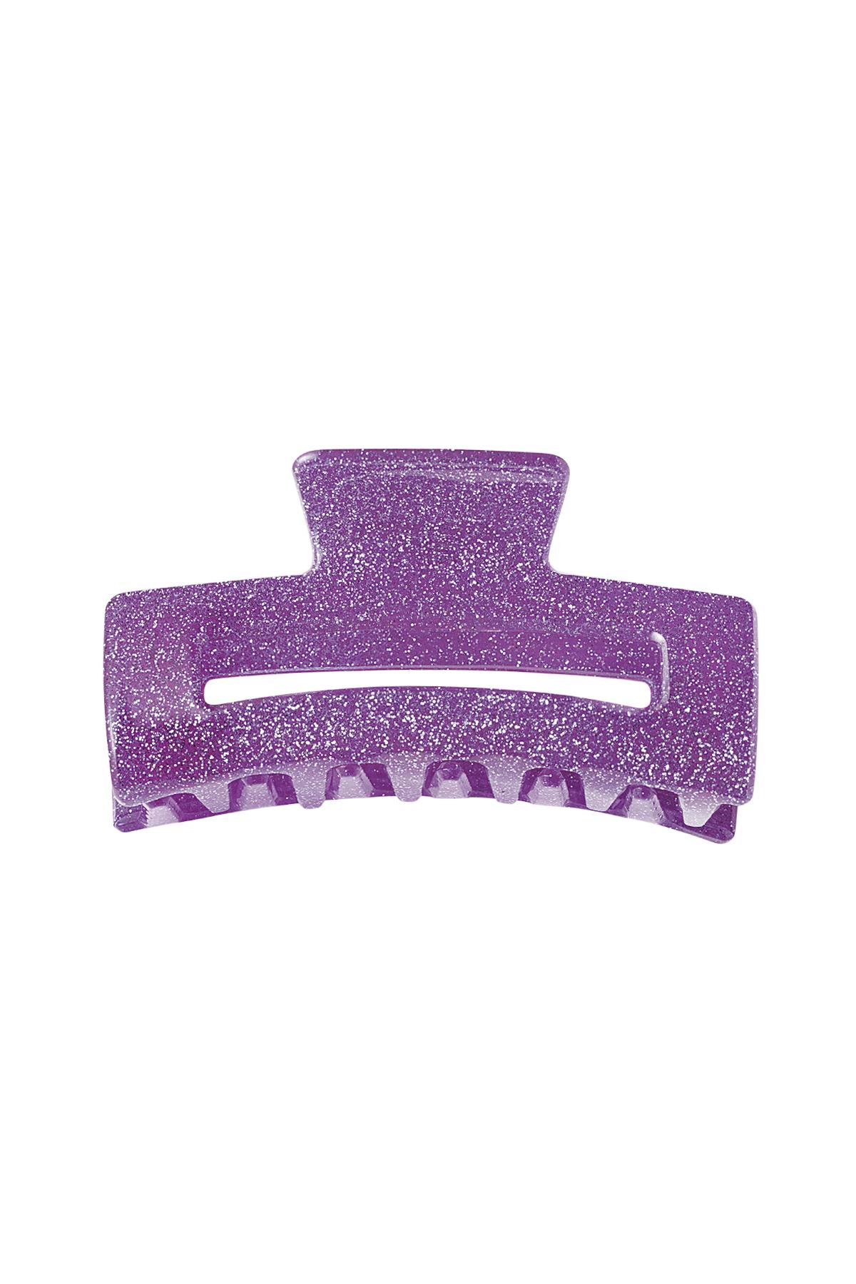 Fermaglio per capelli glitterato Purple Sheet Material h5 