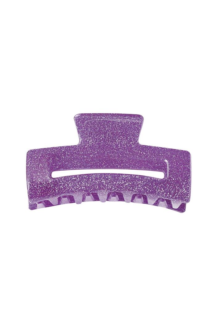 Hair clip glitter Purple Sheet Material 