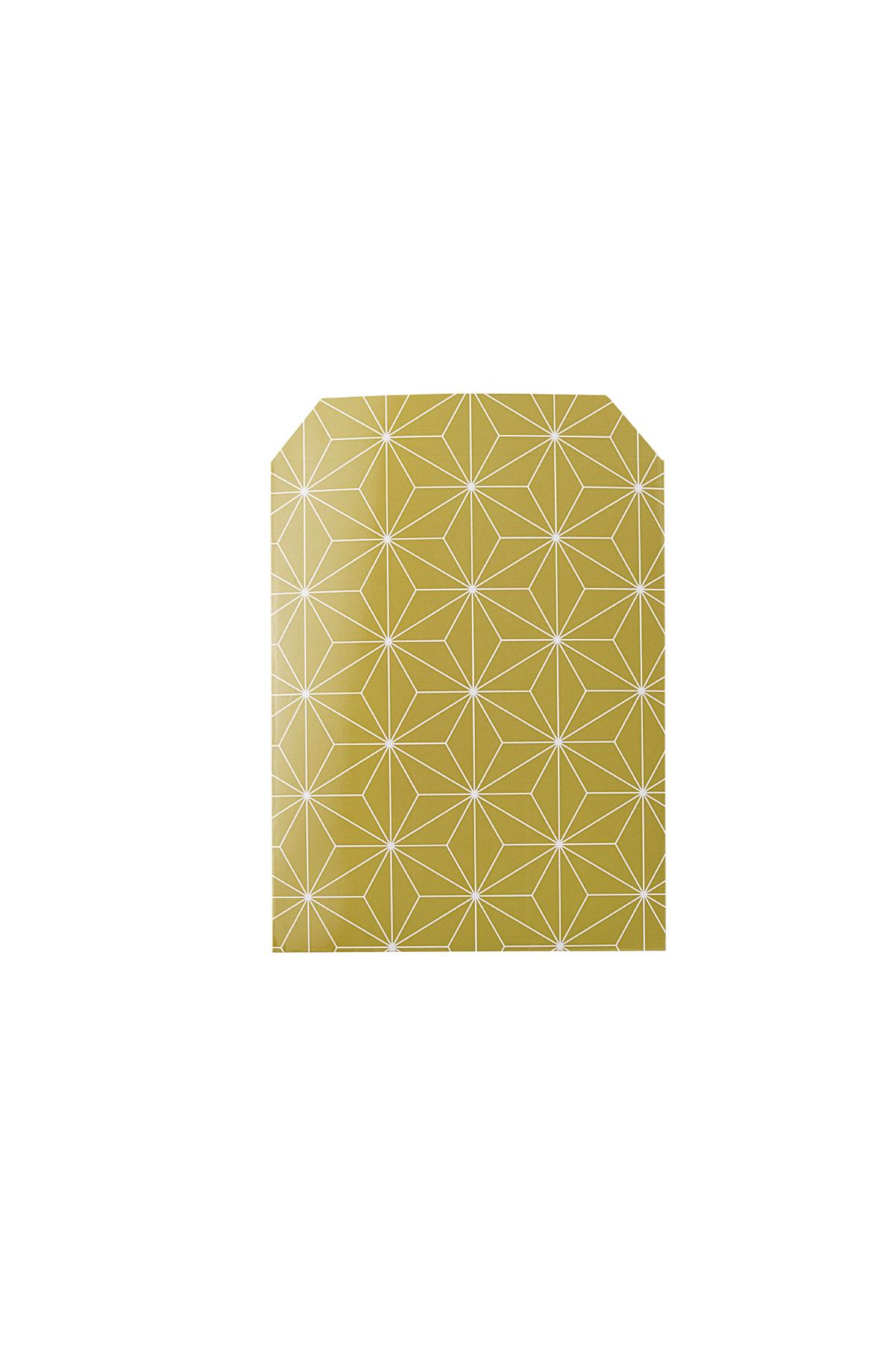 Papiertüte mit festlichem Aufdruck 13x10 cm Beige