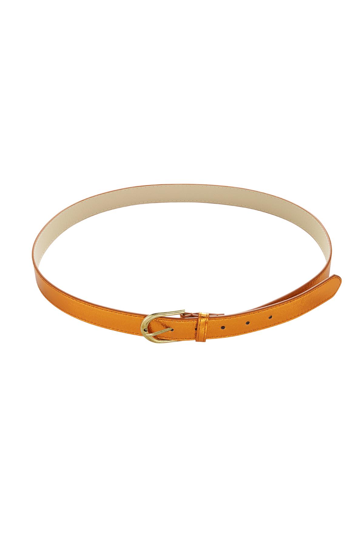 Belt metallic Orange PU 100 2