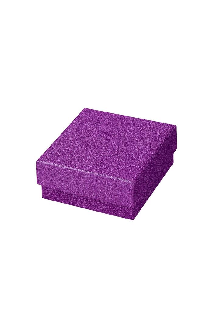 Scatole per gioielli glitterate Purple Paper 