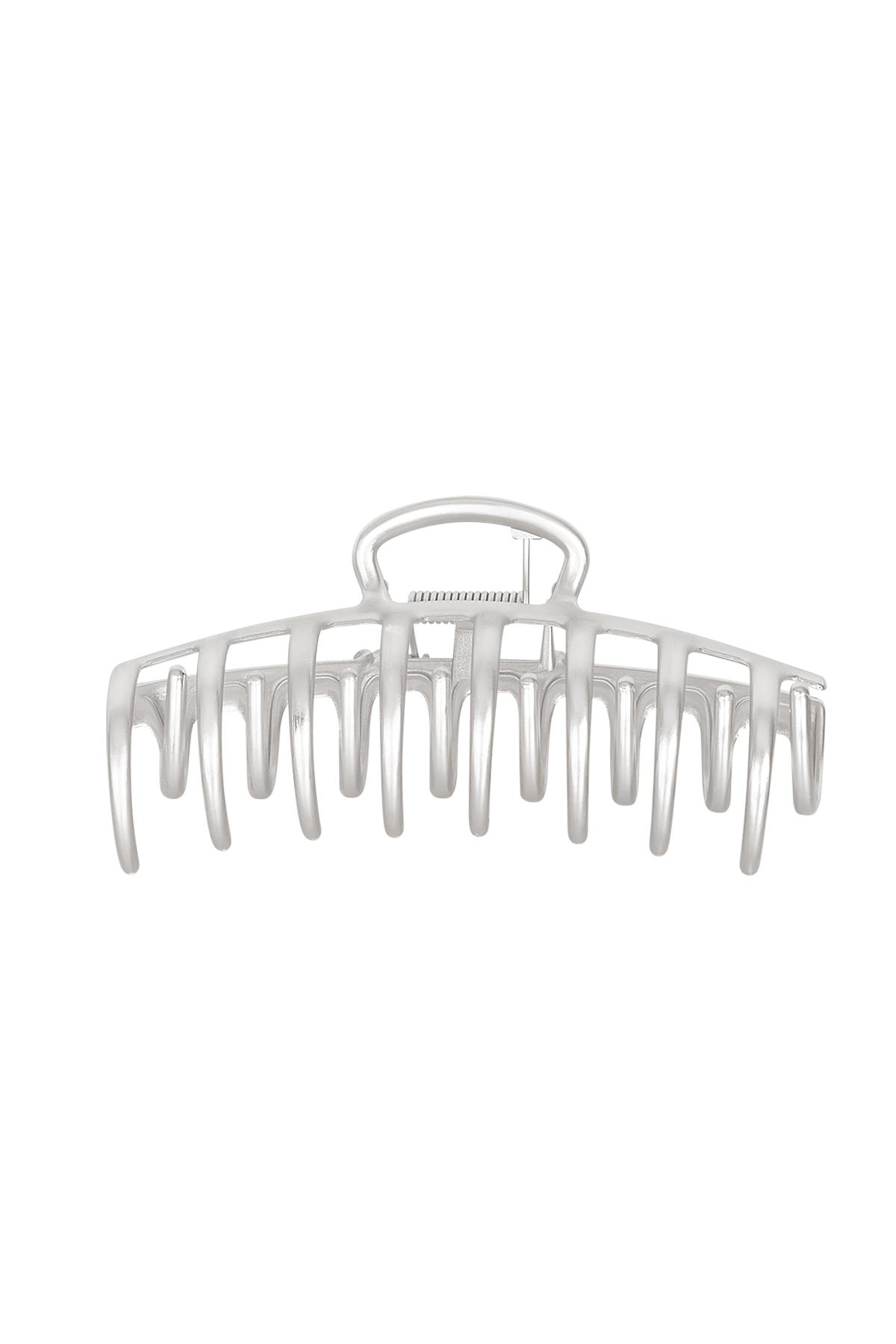 Hair clip basic Silver Color Metal