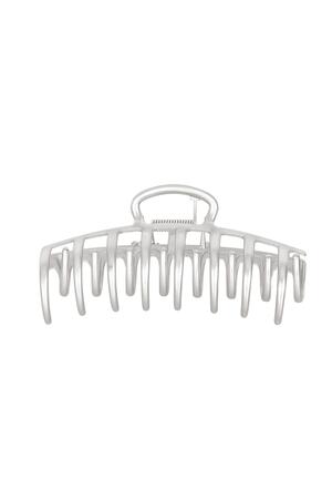 Hair clip basic Silver Metal h5 