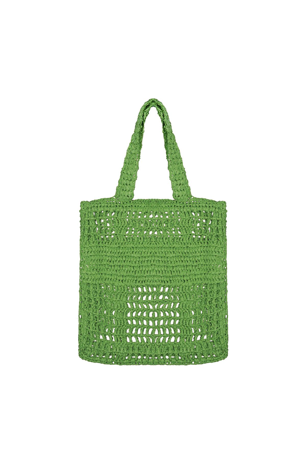 Tote bag crochet Green Paper 2