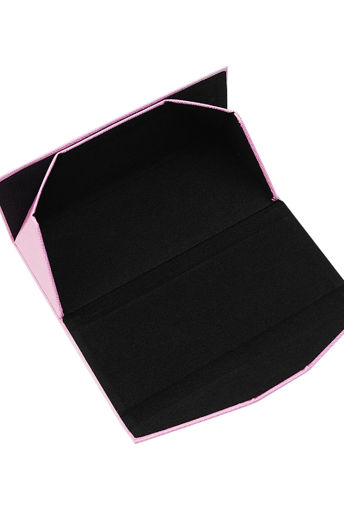Foldable Triangular Sunglasses Case PU Leather Picture5