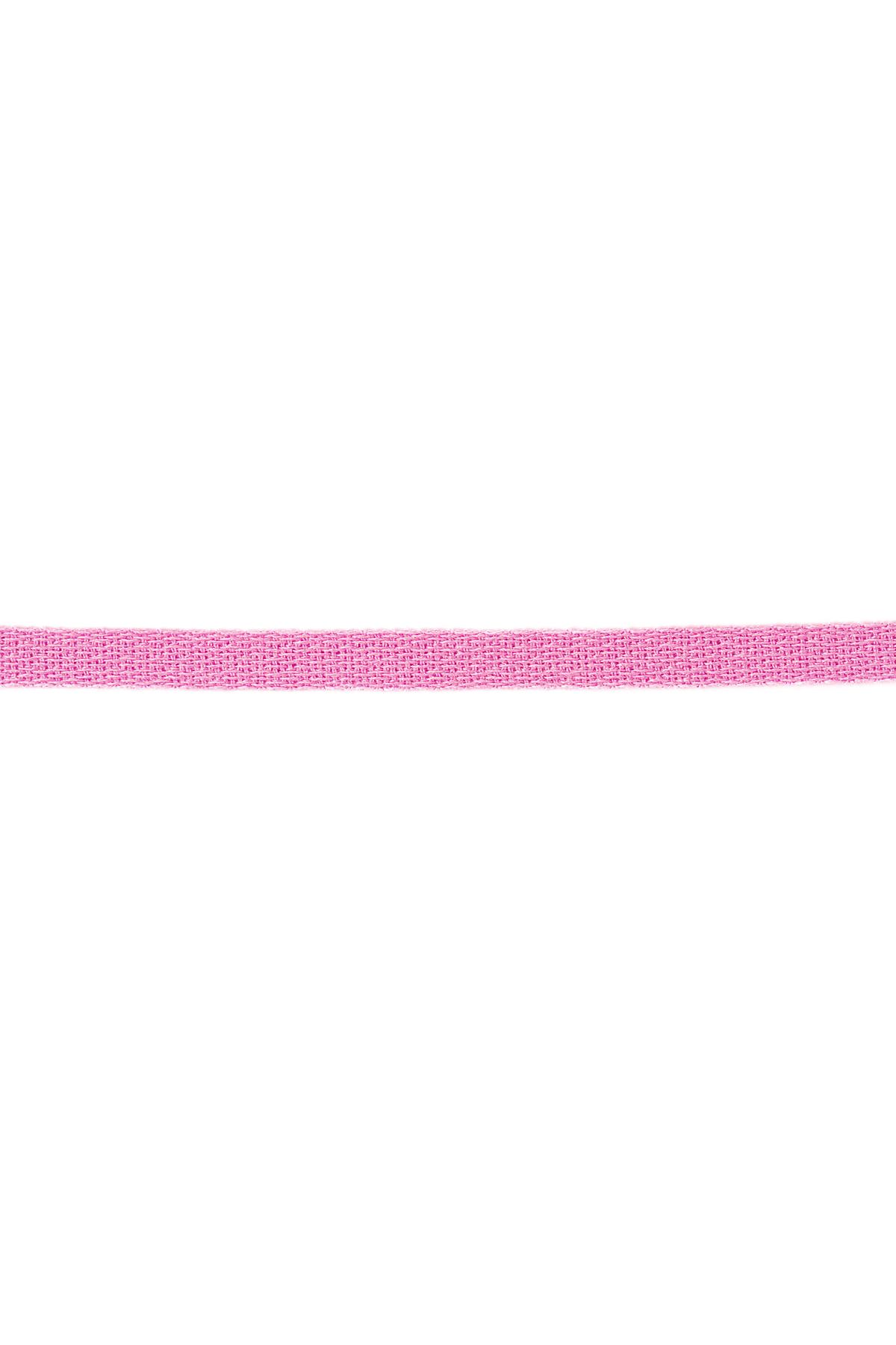 Armbandband einfarbig Rosa Polyester