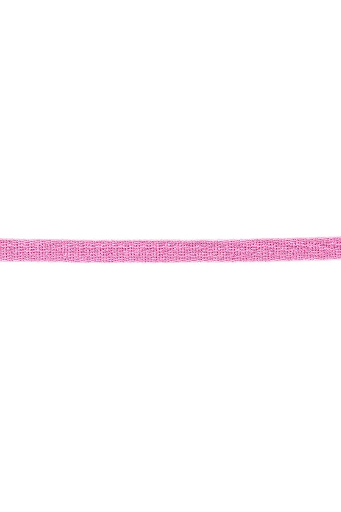 Armbandband einfarbig Rosa Polyester 