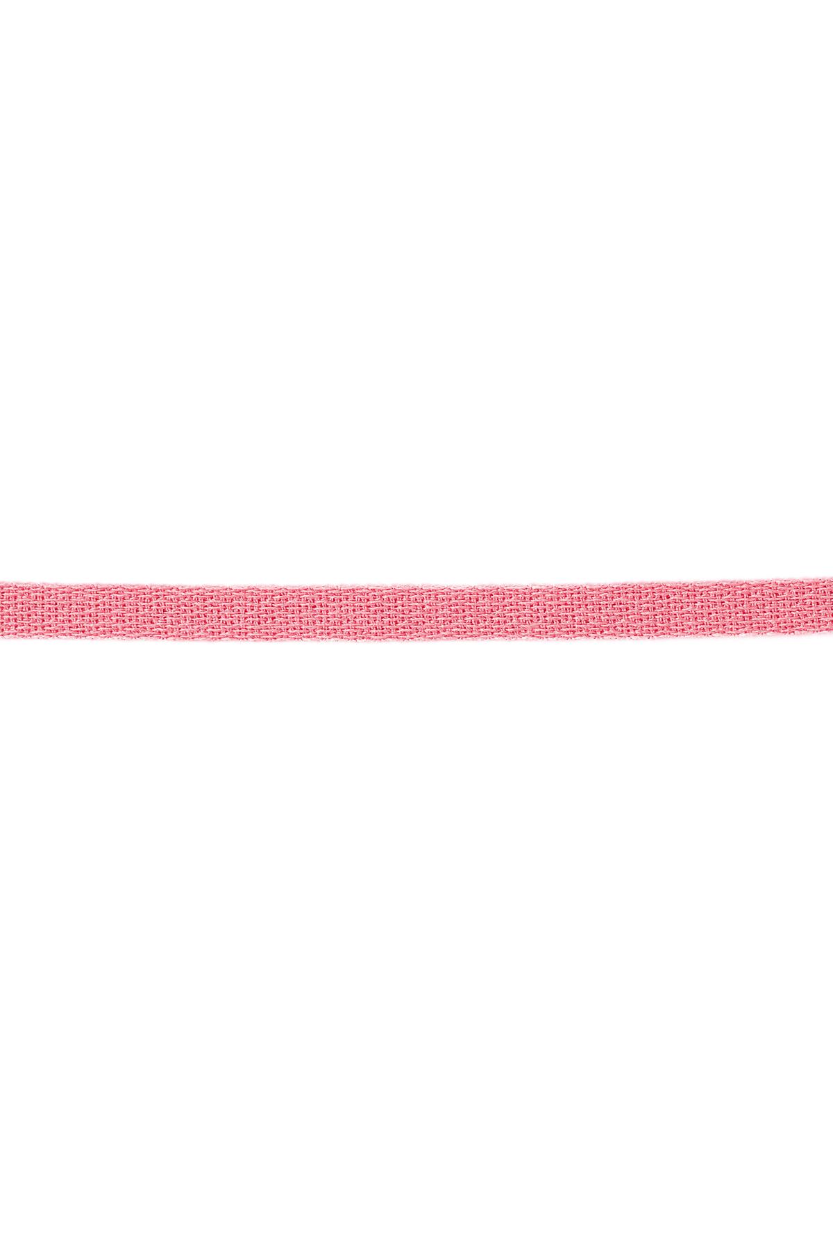 Armbandband einfarbig Babyrosa Polyester