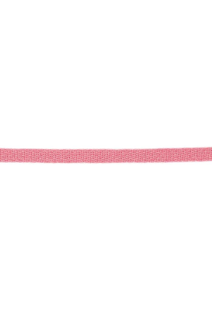 Armbandband einfarbig Babyrosa Polyester 