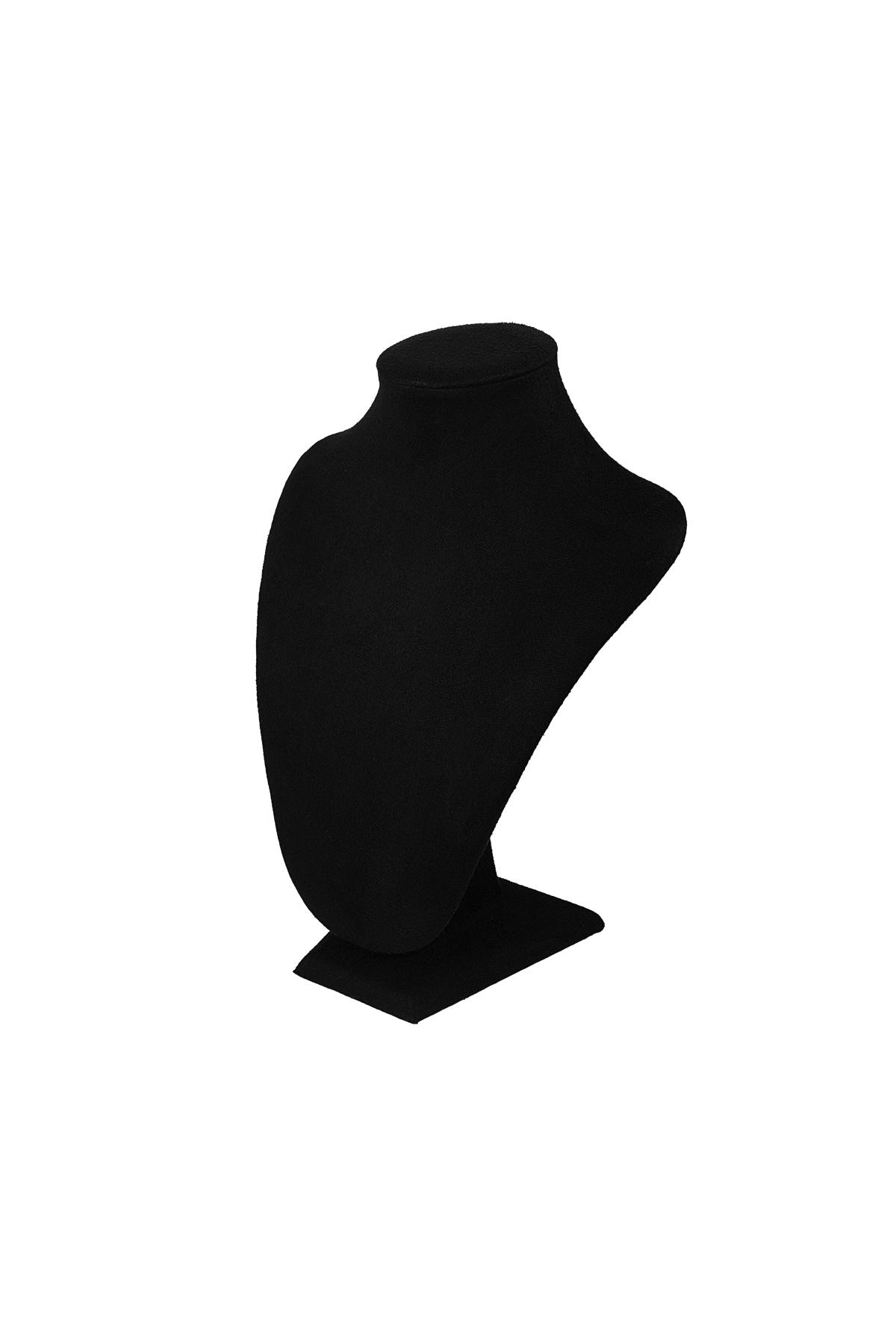 Display halsketting klein - zwart Nylon