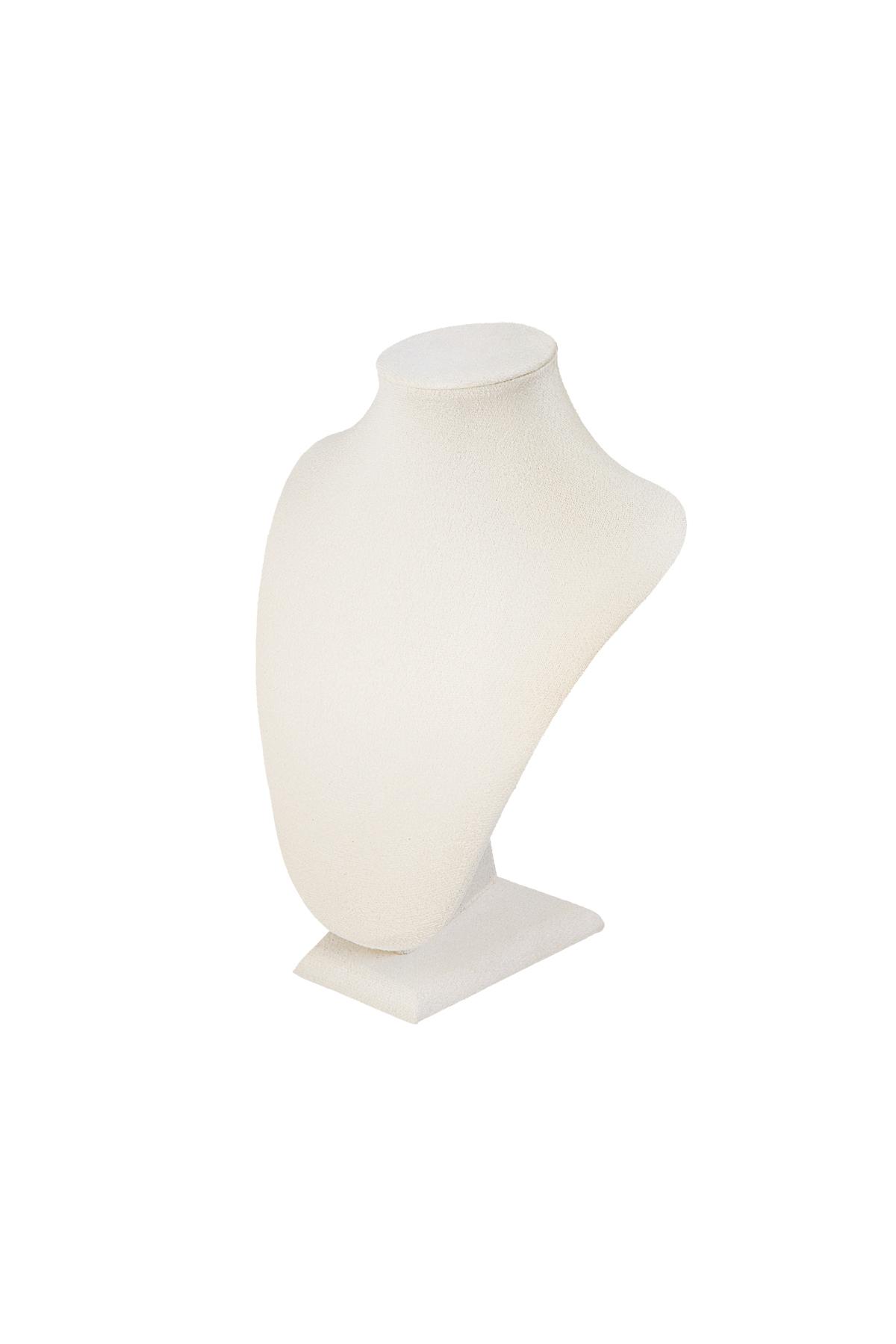 Display collana piccola - Nylon bianco sporco h5 