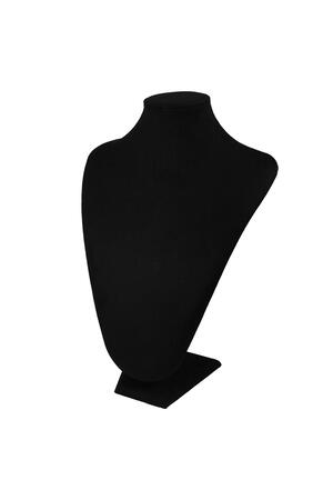 Display halsketting - zwart Nylon h5 